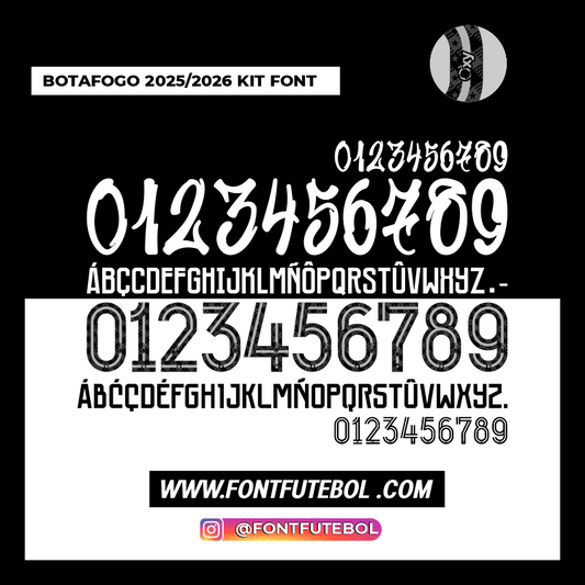BOTAFOGO 2025/2026 KIT FOURTH + HOME FONT