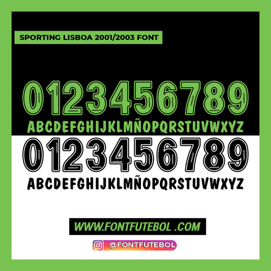 SPORTING LISBON 2001/2003 FONT