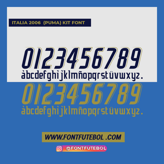 ITALIA PUMA 2006 KIT FONT