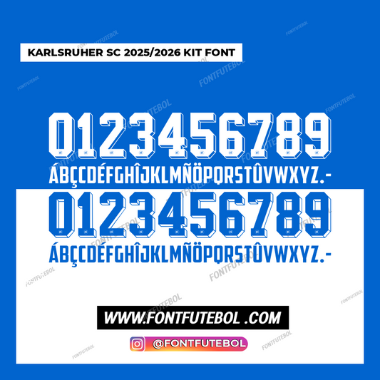 KARLSRUHER SC 2025/2026 KIT FONT