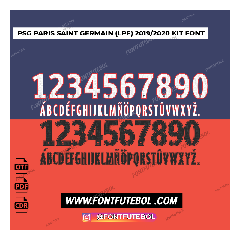 PSG PARIS SAINT GERMAIN (LPF) 2019/2020 KIT FONT
