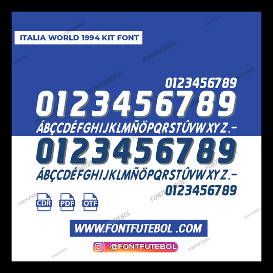 ITALY 1994 WORLD CUP FONT