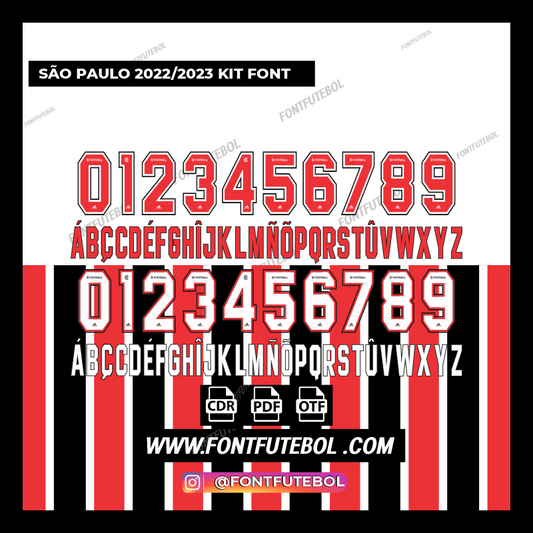 SÃO PAULO 2022/2023 KIT FONT