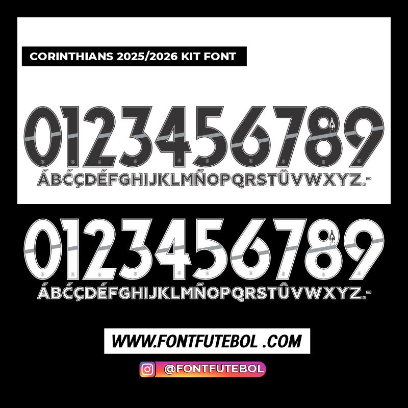 CORINTHIANS 2025/2026 FONT KIT