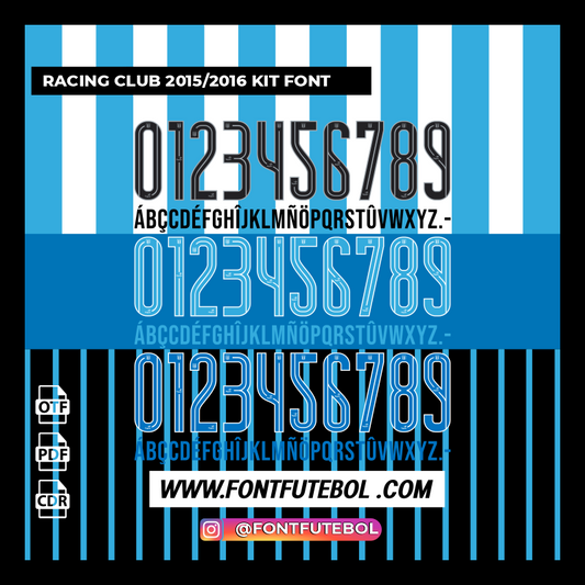 RACING CLUB 2015/2016 KIT FONT