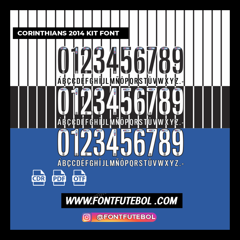 CORINTHIANS 2014 KIT FONT