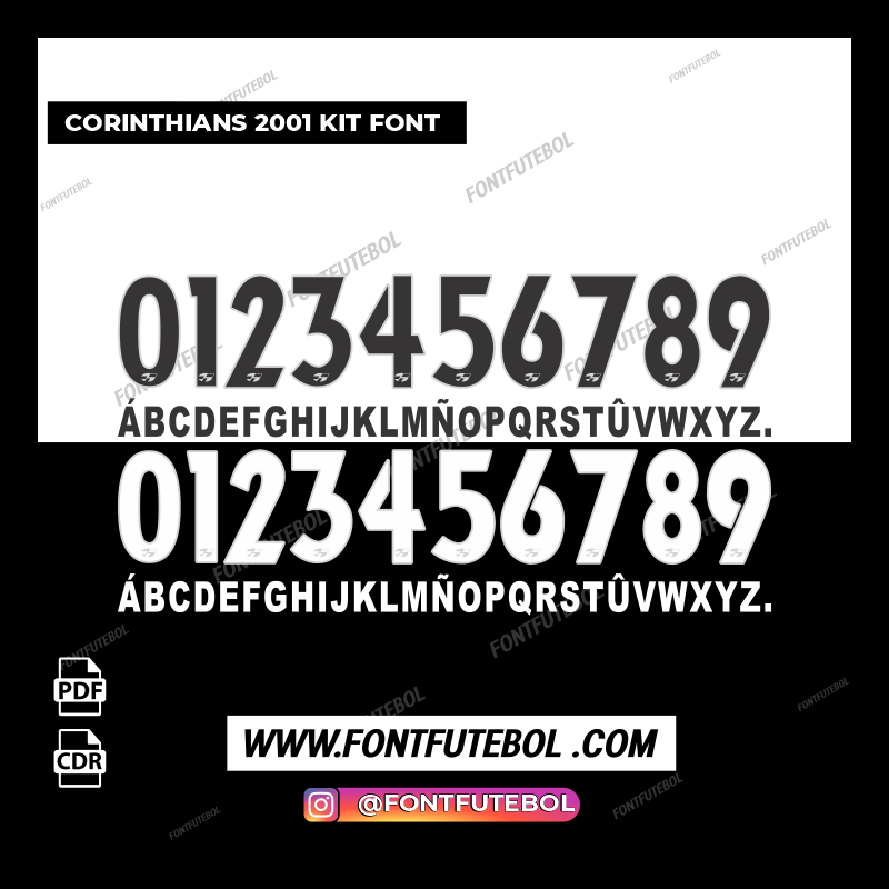 CORINTHIANS 2001 KIT FONT – FONTFUTEBOL