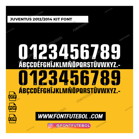 JUVENTUS 2012/2014 KIT FONT