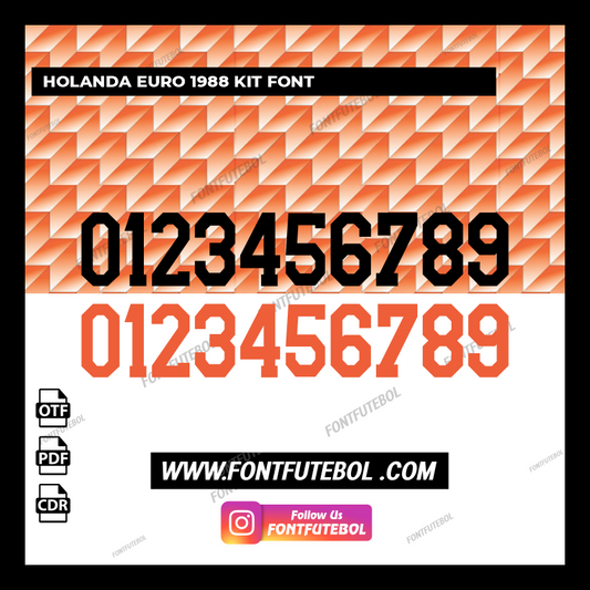 HOLANDA EURO 1988 KIT FONT