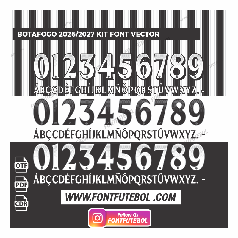 BOTAFOGO 2026/2027 KIT FONT VECTOR