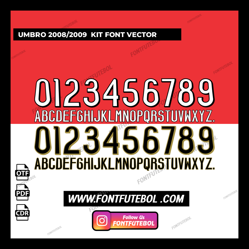 UMBRO 2008/2009 FONT VECTOR