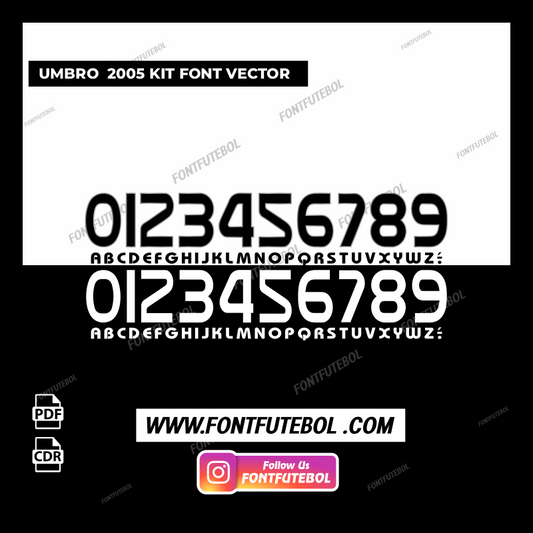 UMBRO 2005 KIT FONT VECTOR