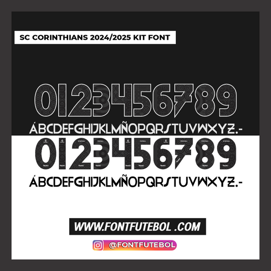 SC CORINTHIANS 2024/2025 FONT KIT