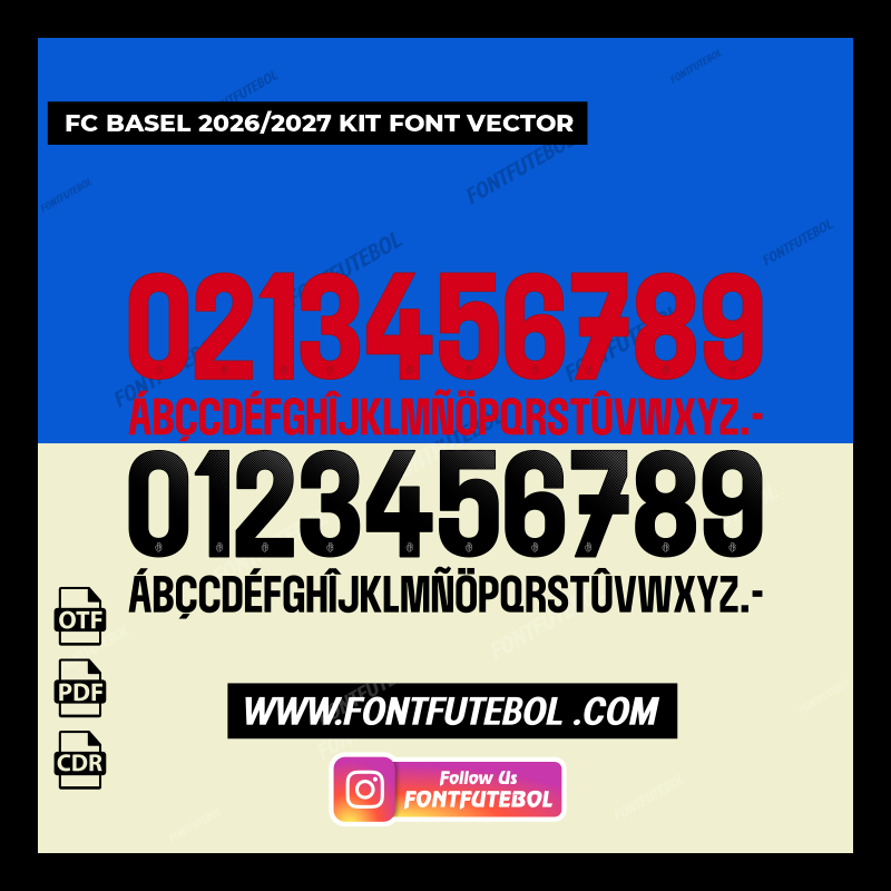 FC BASEL 2026/2027 KIT FONT VECTOR