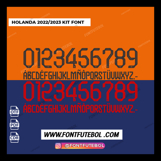 HOLANDA 2022/2023 KIT FONT