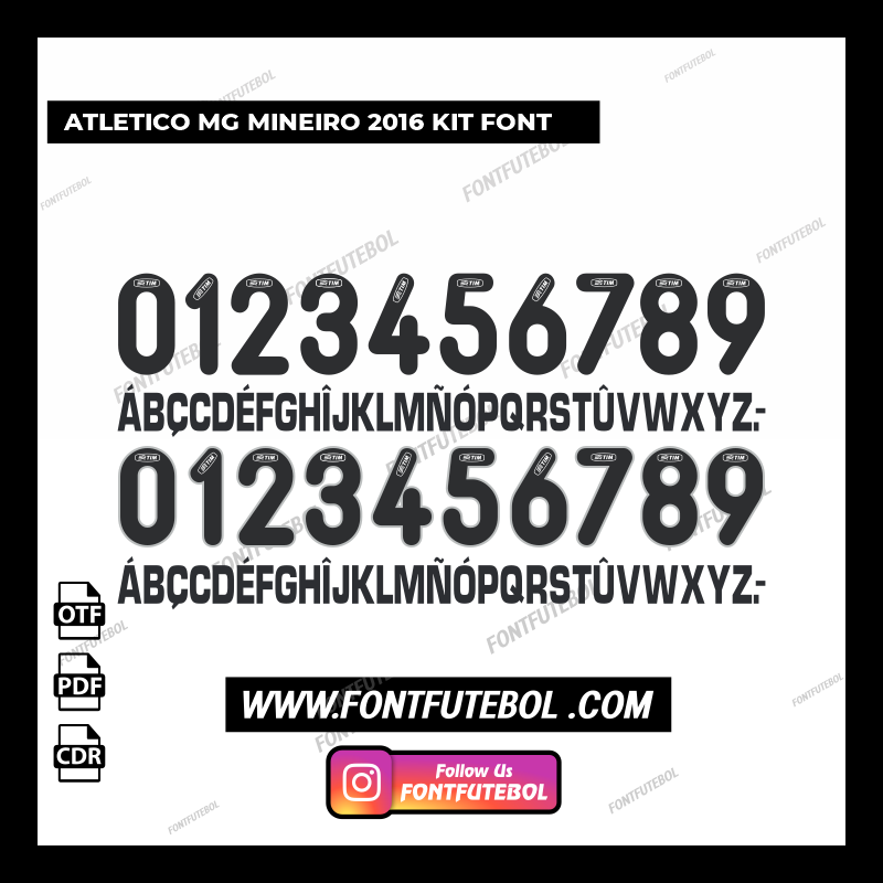 ATLETICO MG MINEIRO 2016 KIT FONT