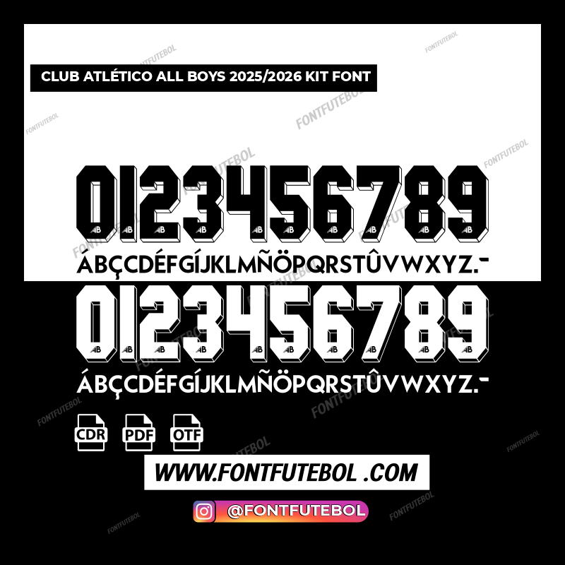 CLUB ATLÉTICO ALL BOYS 2025/2026 KIT FONT