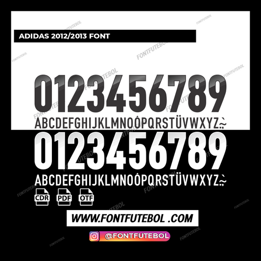 ADIDAS 2012/2013 FONT
