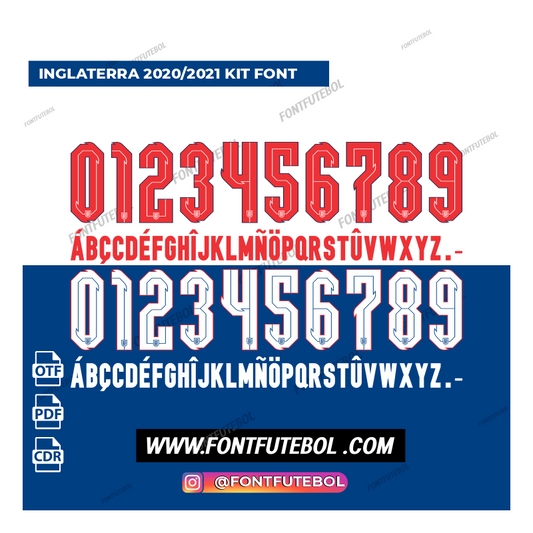 INGLATERRA 2020/2021 KIT FONT