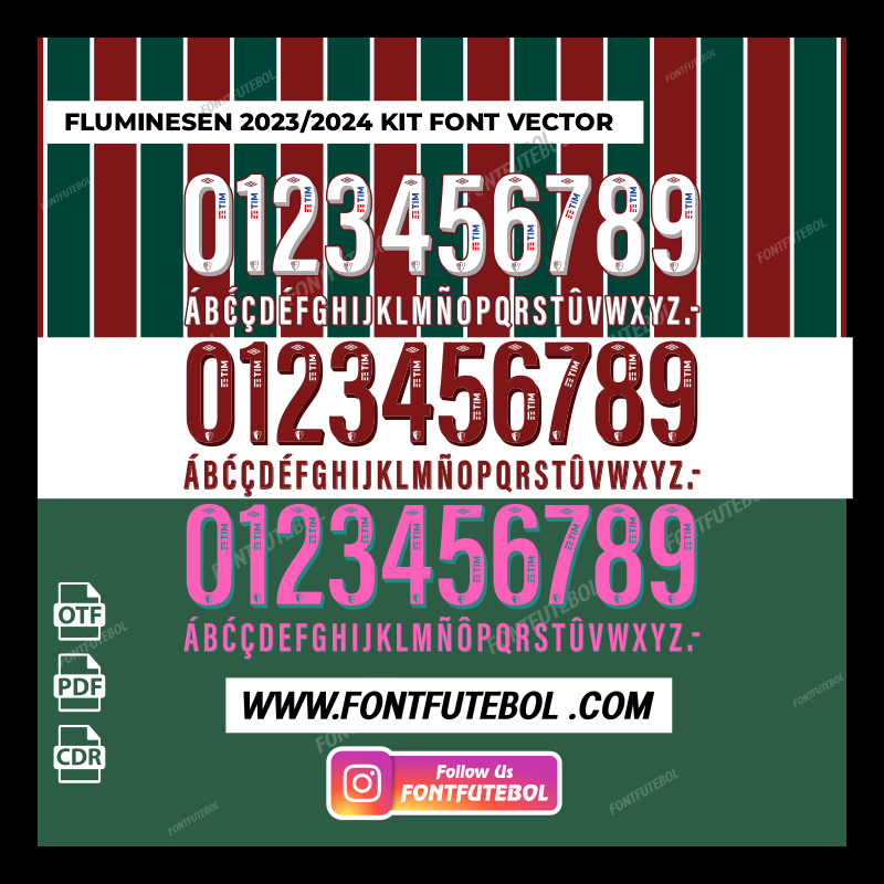 FLUMINENSE 2023/2024 KIT FONT