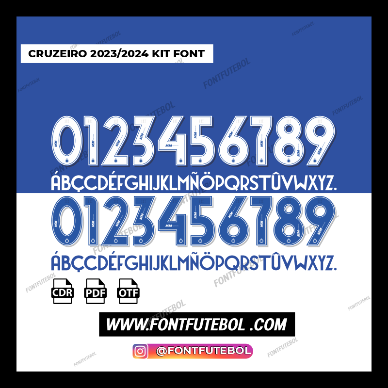 CRUZEIRO 2023/2024 KIT FONT