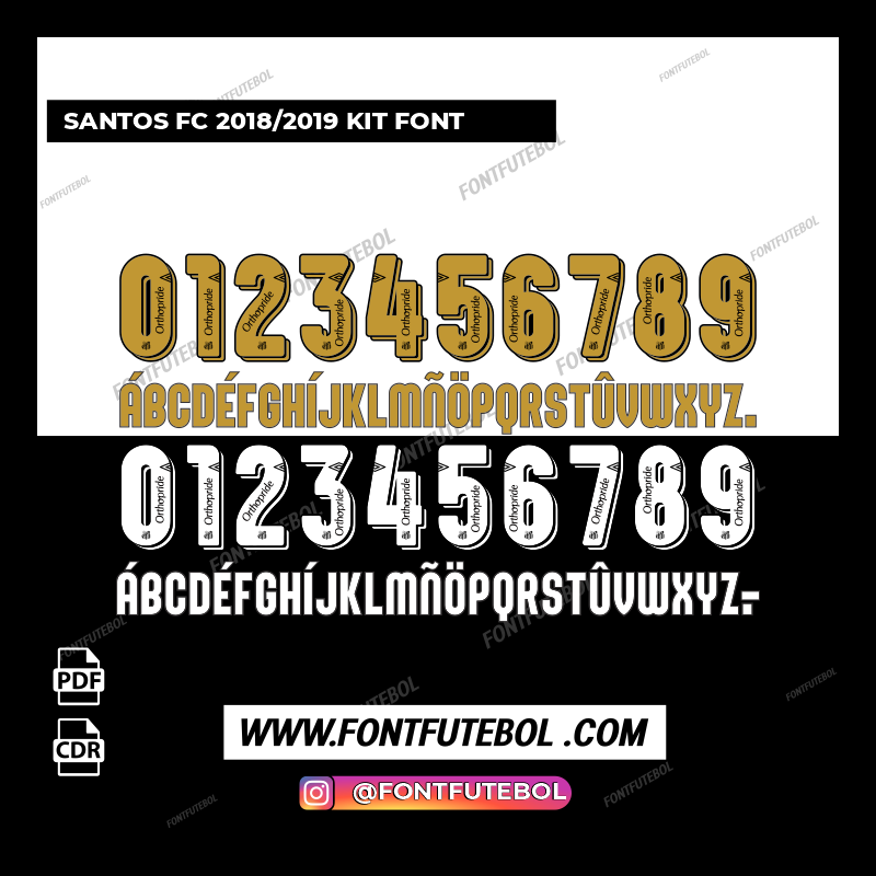SANTOS FC 2018/2019 KIT FONT – FONTFUTEBOL