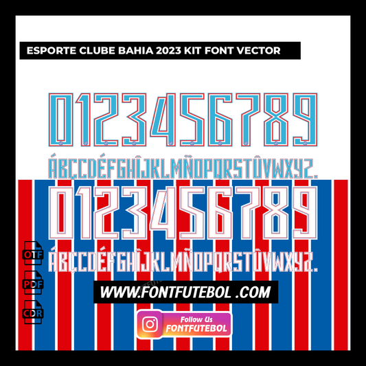ESPORTE CLUBE BAHIA 2023 KIT FONT