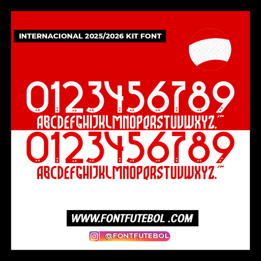 INTERNATIONAL 2025/2026 FONT KIT