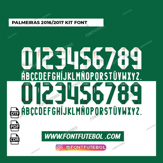 PALMEIRAS 2016/2017 ADIDAS  KIT FONT