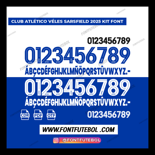 CLUB ATLÉTICO VÉLEZ SÁRSFIELD 2025 FONT KIT