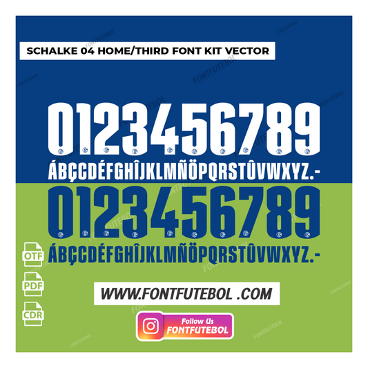 SCHALKE 04 HOME/THIRD 2026/2027 KIT FONT
