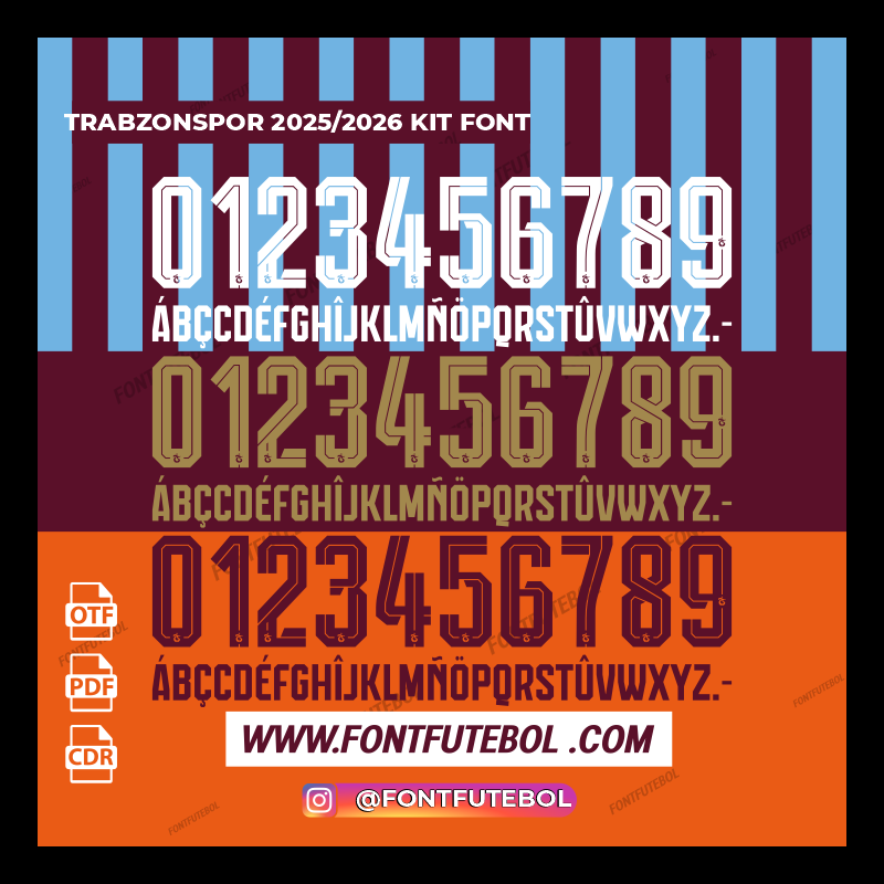 TRABZONSPOR 2025/2026 KIT FONT