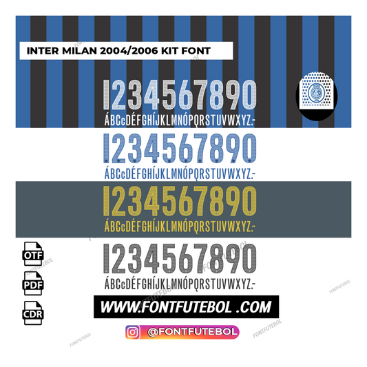 INTER DE MILAN 2004/2006 FONT