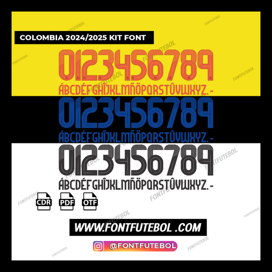 COLOMBIA 2024/2025 KIT FONT