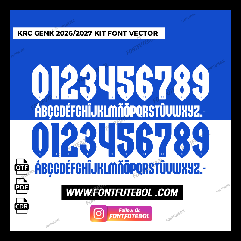 KRC GENK 2026/2027 KIT FONT VECTOR