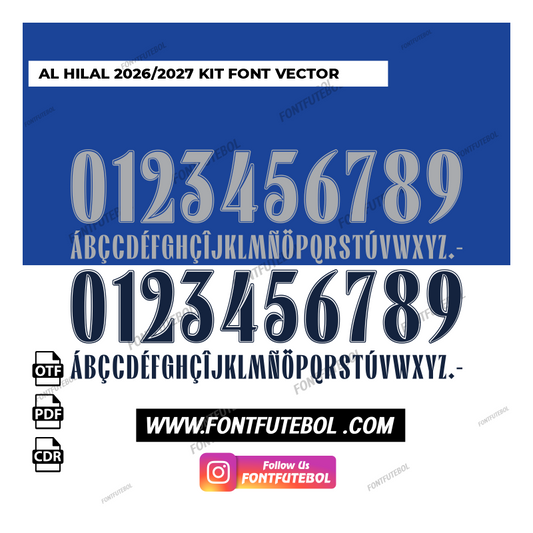 AL HILAL 2026/2027 FONT VECTOR