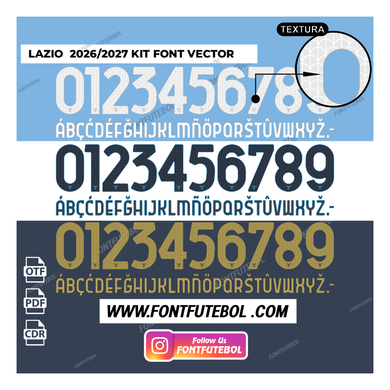 LAZIO 2026/2027 KIT FONT VECTOR