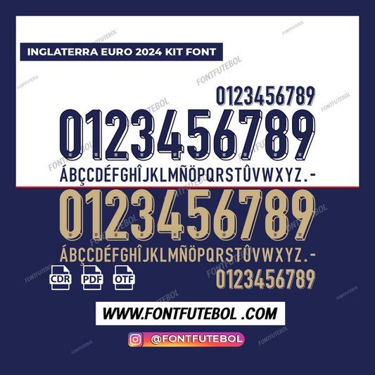 INGLATERRA EURO 2024 KIT FONT