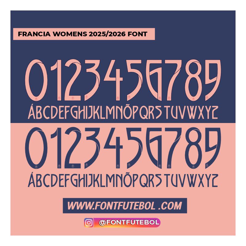 FRANCE WOMENS 2025/2026 FONT