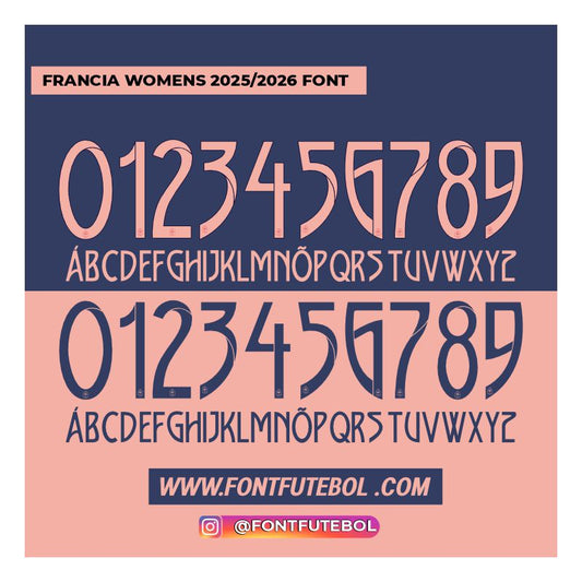 FRANCE WOMENS 2025/2026 FONT