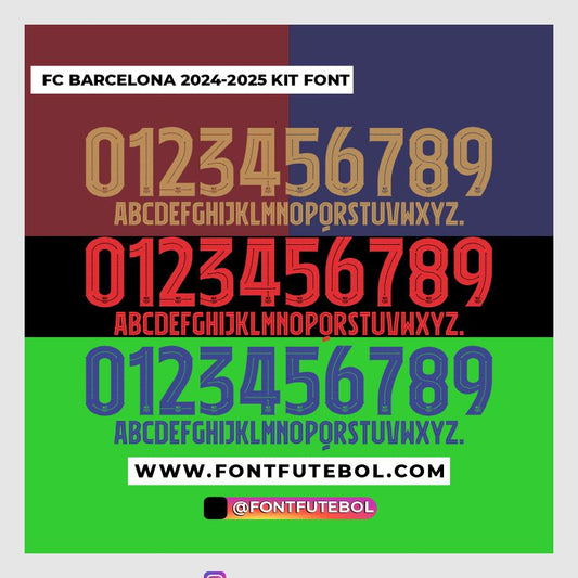 FC BARCELONA 2024 - 2025 FONT KIT