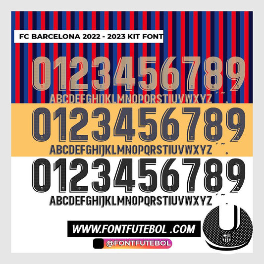 FC BARCELONA 2022 - 2023 FONT KIT