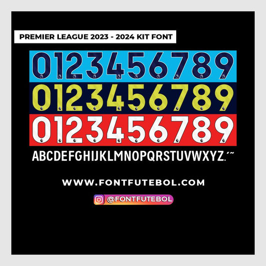 PREMIER LEAGUE 2023 - 2024 FONT KIT