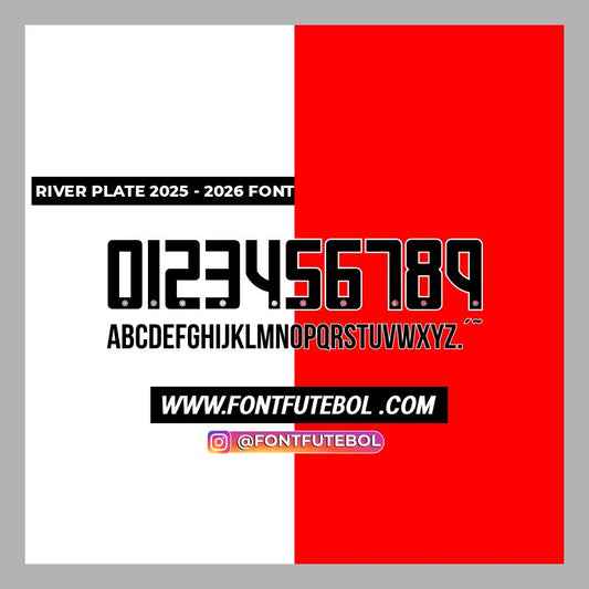 RIVER PLATE 2025 - 2026 FONT