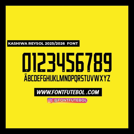 KASHIWA REYSOL 2025/2026 FONT