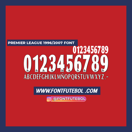 PREMIER LEAGUE 1996/2007 FONT
