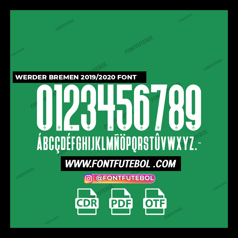 WERDER BREMEN 2019/2020 FONT