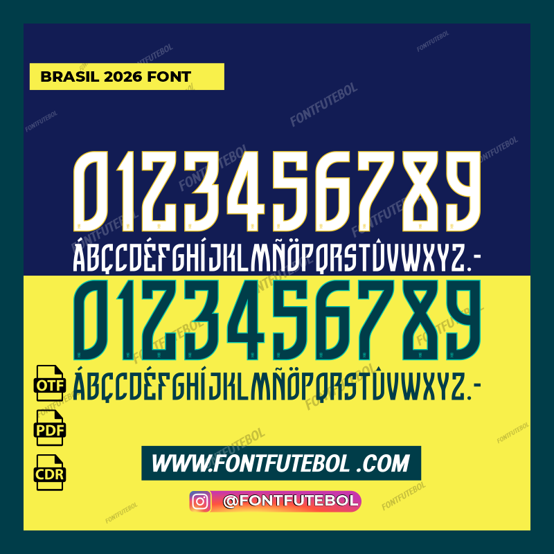 BRASIL 2026/2027 KIT FONT