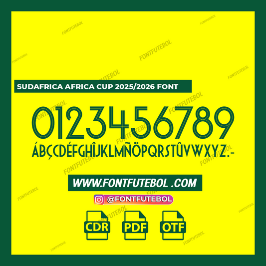 SUDAFRICA AFRICA CUP 2025/2026 FONT