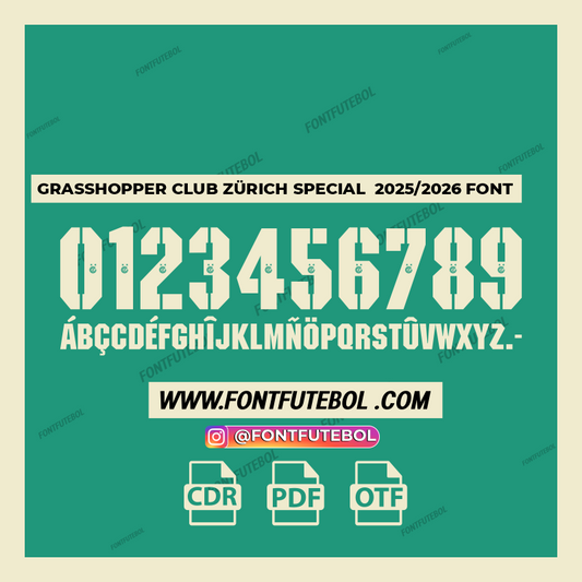 GRASSHOPPER CLUB ZURICH SPECIAL 2025/2026 FONT